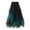 Green, variant on MIXUE Skirts For Women Summer Solid Color Elastic High Waist Ruffled A Line Wedding Tutu Maxi Skirt Beachwear,Black,L