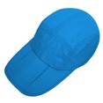 thumbnail image 2 of Unisex Foldable UPF 50+ Quick Dry Baseball Cap with Long Bill Portable Sun Hats, Turquoise, 2 of 6