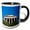 Black/White, variant on 3drose, Central Greece, Athens, Ancient Agora, Temple of Hephaestus, 11oz Two-tone Green Mug