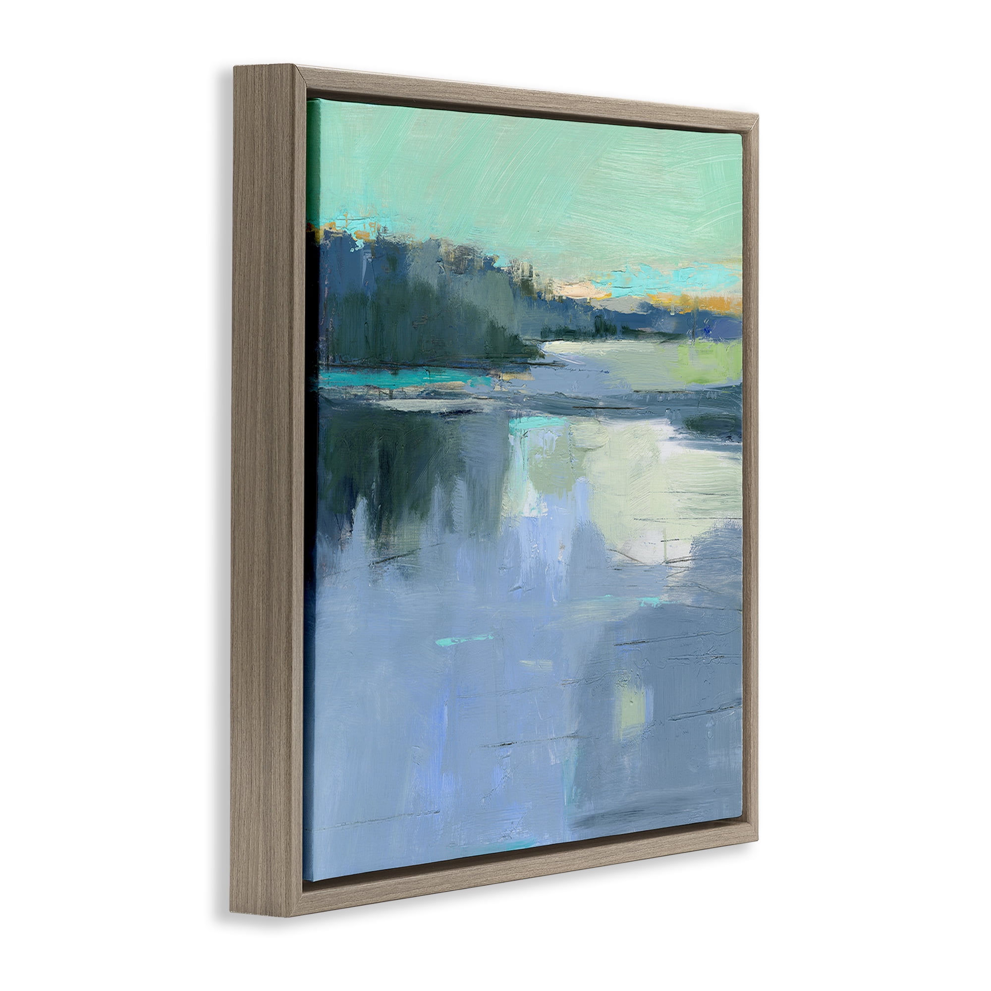Stupell Industries Brave Boat Harbor Brown Framed Floater Canvas Wall Art, design by Kathleen Robbins