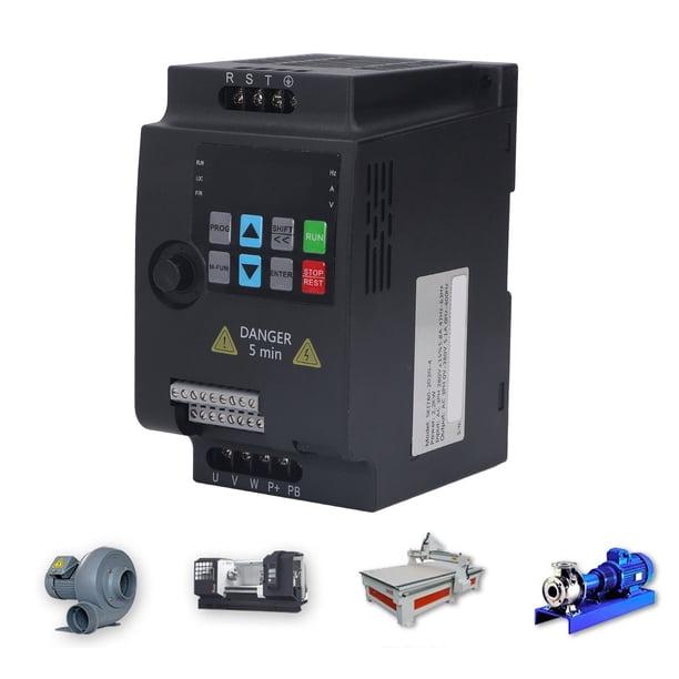 Mini Convertidor De Frecuencia, Entrada AC380V Operación Automática Inversor De Frecuencia Trifásico IP20 Para Bombas Para Control De Motores