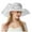 White, variant on LRen Tea Party Hat Elegant Women's Wide Brim Sun Hat for Beach Wedding Bridal Shower and Summer Outdoor Occasions Hot Pink
