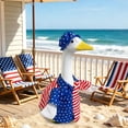 thumbnail image 6 of Ouuluon 4th of July Porch Goose Outfit Patriotic Goose Costume, 23 inch Cute Porch Garden Geese Clothes with Hat for Independence Day Porch Patio Lawn, 6 of 6