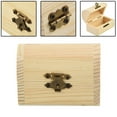 thumbnail image 3 of linyes Wood Arched Treasure Chest Decorative Pine Wood Box with Locking Clasp Plain Decorate Wooden Boxes for Art Hobbies DIY Jewelry Gift Storage, 3 of 10