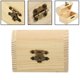 thumbnail image 4 of 1pc Plain Wood Wooden Arched Hinged Storage Boxes Craft Gift Box Household Jewelry Sundries Pine Storage Boxes, 4 of 11