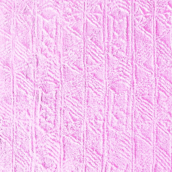 Ahgly Company Indoor Square Solid Pink Modern Area Rugs, 4' Square