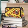 thumbnail image 6 of MUOOUM Pencil Case, Skull Pizza Pattern Large Capacity Pencil Pouch Stationery Pen Bag, 6 of 7