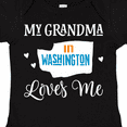 thumbnail image 4 of Inktastic Washington Grandma Loves Me Boys or Girls Baby Bodysuit, 4 of 5