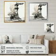 thumbnail image 4 of Designart "Enigmatic Monochrome Beacon I" Coastal Floater Framed Canvas Wall Art, 4 of 5