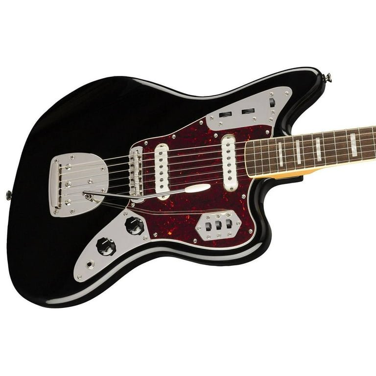 Squier Classic Vibe '70s Jaguar Electric Guitar, Black Squier Classic Vibe '70s Jaguar Electric Guitar, Black