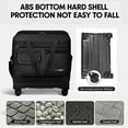thumbnail image 6 of 36" Expandable Foldable Suitcase Bag Large Collapsible Rolling Luggage Bag for Storage, Moving & Abroad Travel, Black, JM, 6 of 12