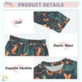 thumbnail image 3 of FORMRS Long Sleeve Top and Pants Pajama Set for Niños 2-Piece Sleepwear, Sizes 18M-8Y, Whimsical Foxes Pattern, 3 of 6
