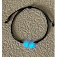 thumbnail image 1 of Pulsera luminosa de corazón a corazón de doble amor Pulsera luminosa de pareja de iluminación de corazón a corazón Pulsera negra XianweiShao 9024715061171, 1 of 1