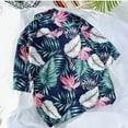 thumbnail image 4 of Jjayotai Men's Hawaiian Shirts Clearance, Cotton Short Sleeve Button Down Summer Tropical Beach Shirt with Pocket Green L, 4 of 4