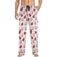 thumbnail image 4 of HPINK-T Red Heart Men's Sleep Pajama Pants Sleep Bottoms Pj Lounge Pant Sleepwear, 4 of 13