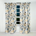 thumbnail image 4 of Designart "Essence Of Artistic Florals IV" Floral Room Darkening Curtain Single Panel, 4 of 6