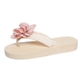 thumbnail image 3 of enyan Flats Women's Flat Sandals Fashion Slides With Soft Leather Slippers for Summer,Red,Size 6.5, 3 of 7