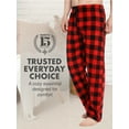 thumbnail image 5 of North 15 Boy's Super Cozy Buffalo Plaid Micro Fleece Pajama Pants-1235B-Red-18, 5 of 10
