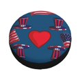 thumbnail image 4 of PUREYAH Usa Hat Memorial Day Rv Spare Tire Cover, Wheel Covers Protectors Universal Fit for Camping Travel Trailer Truck 14 inch, 4 of 6