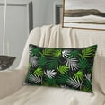 thumbnail image 5 of Gukieu Tropical Leaves1 Print Plush Pillow Cover, Hidden Zipper Pillow Protector without Pillow Core, Suitable for Bedroom, Office, Car Decoration-20"x30", 5 of 6