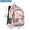 thumbnail image 2 of FORMRS Unisex School Backpack 17" Student Travel Bag with Laptop Compartment, Christmas Snowman, 2 of 7