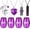 Purple, variant on Threns Cremation Urn Necklace for Ashes, Small Cremation Urns for Human/Pet Keepsake Sharing Urns Memorial Ashes Holder-A Limb has Fallen from The Family Tree (8Pcs-Purple)