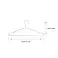 thumbnail image 4 of 10Pcs Silver Metal Wire Coat Clothes Hangers Wet Dry Dual Use Hanger Laundry Rack Portable Drying Rack Household Coat Hanger for Home Wardrobe Daily Use, 4 of 7