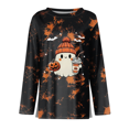 thumbnail image 6 of Womens Long Length Sleeve Tops Funny Cute Graphic Sweatshirts Funny Retro Graphic Tops, 6 of 6