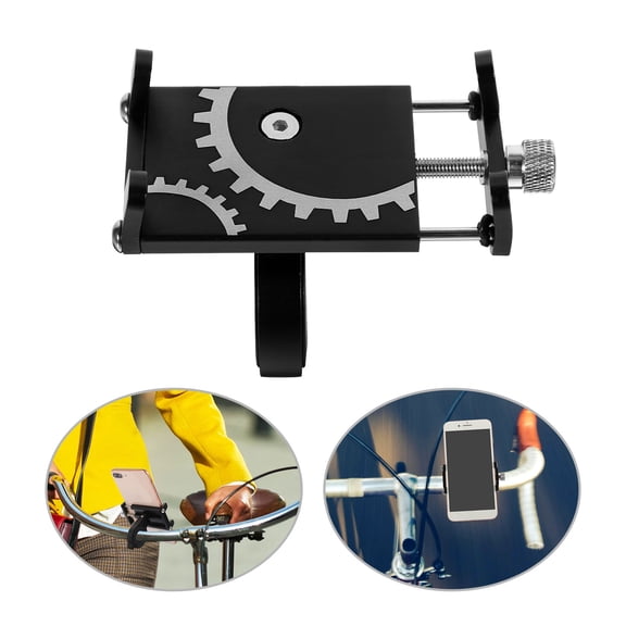OUNONA Bike Phone Holder Mobile Phone Holder 8.30X4.80X2.20CM Black
