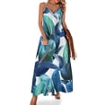 thumbnail image 1 of Vestido sin mangas de planta de caucho #redbubble #lifestyle Vestido de verano Vestido de verano para mujer 2024 Traje de verano para mujer, 1 of 7