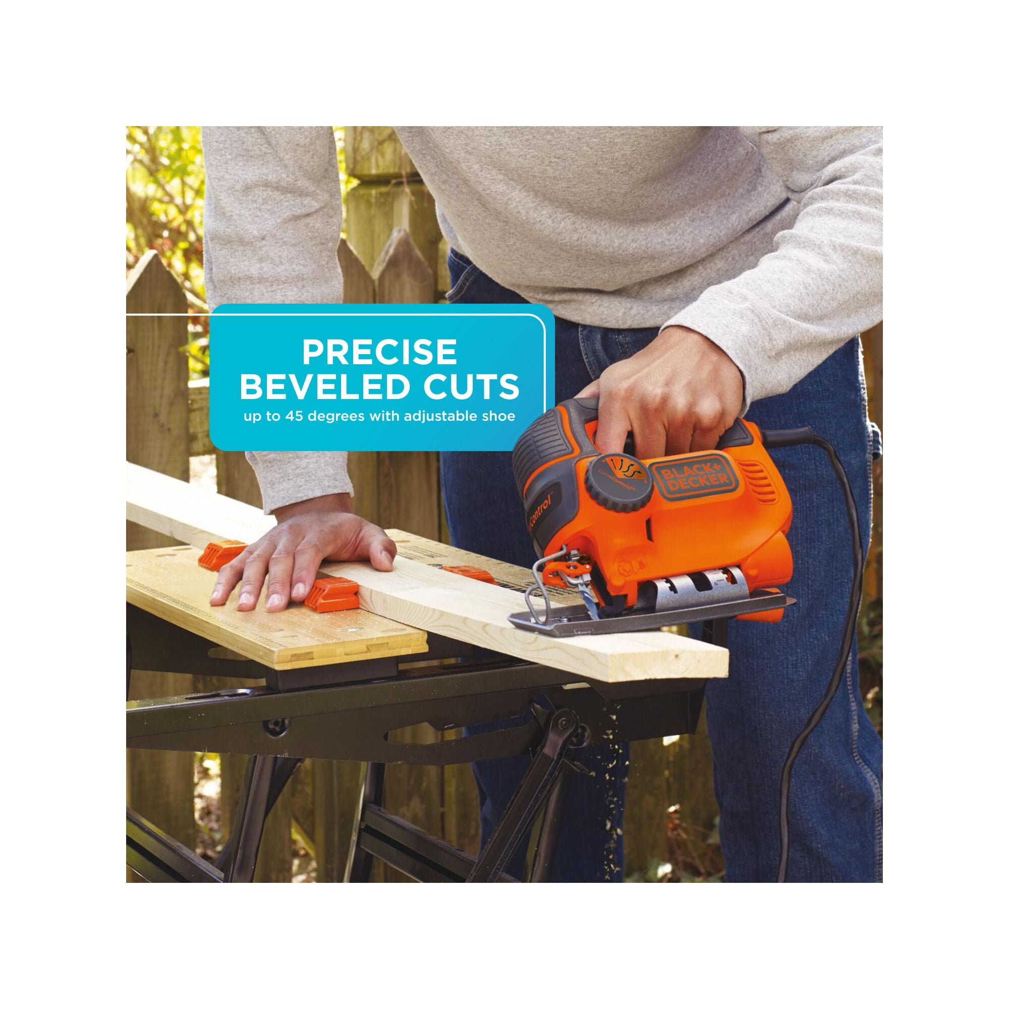 Black & Decker CurveControl Jig Saw BDEJS600C, 3/4 in Stroke