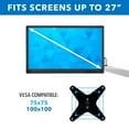 thumbnail image 6 of Mount-It! Full Motion Quad Monitor Desk Mount with Clamp and Grommet, 6 of 10