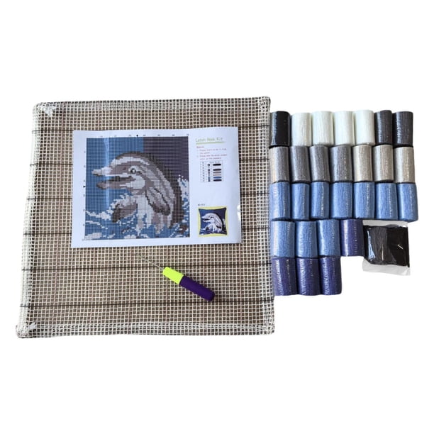 Funda de almohada DIY, herramienta de hilo de costura, aguja perforadora, bordado artesanal Estilo B