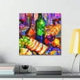 thumbnail image 4 of Vintage Wine Illustration - Canvas, 4 of 10