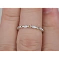 thumbnail image 4 of HeartsAndYou 1ct Natural Citrine Wed Band Milgrain Vintage-Inspired 100% 14k SOLID White Gold, 4 of 9