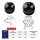 thumbnail image 4 of Casco para perros pequeños, gorra para motociclista y ciclista, color negro, duradero (L), 4 of 5
