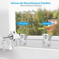 thumbnail image 5 of 2 x White Sliding Patio Door Locks Fixed Bolt Window Security Lock for Child Safety, White, 5 of 5