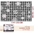 thumbnail image 2 of Bleum Cade Christmas Snowflake 5'x7' Area Rugs for Living Room, Washable Rugs for Bedroom Dinning Room,Grey Buffalo Plaid Rug Ultra Soft Non Slip Durable Large Carpet Home Decor, 2 of 9