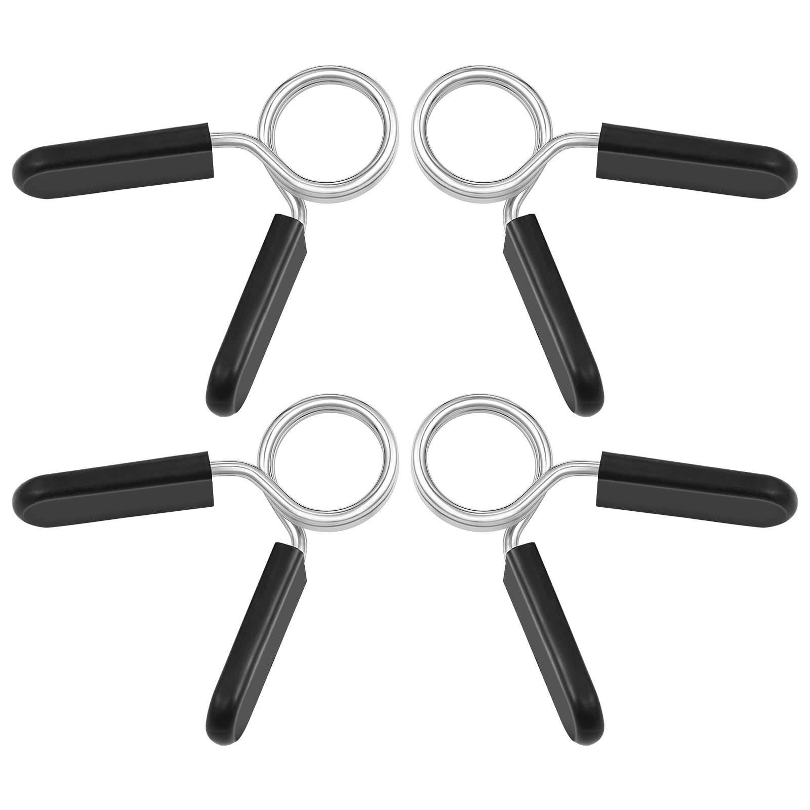 WAKAUTO 4pcs Dumbbell Clamps Spring Clips Barbell Clamps Fit for Standard 28mm Smooth Weight