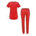 thumbnail image 2 of Adar Pro Modern Athletic Scrub Set For Women - Modern V-Neck Scrub Top & Yoga Jogger Scrub Pants, 2 of 7