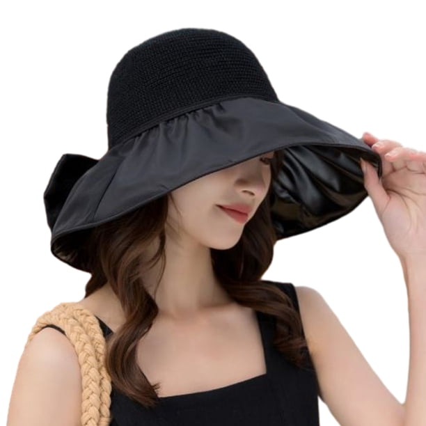 Sombrero de pescador para mujer, protección solar UV, transpirable, ala ancha, lazo desmontable, sombrero de pescador, sombrero para el sol para mujer, protección UV