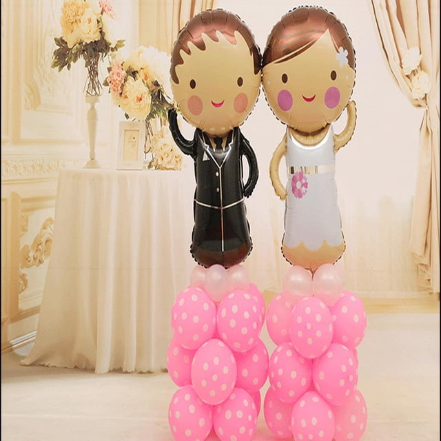 Decoración Inflable Del Partido Del Equipo de Poste Del Soporte de La Del Novio de Soledad Base y poste de columna de globo