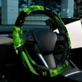 thumbnail image 6 of Saint Patrick's Day 14.5 Inch Printing PVC Leather Auto Accessories Steering Wheel Cover Car Wheel Covers, 6 of 6