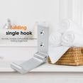 thumbnail image 3 of Sywqhk Gancho de pared plegable Gancho de montaje en pared de aluminio plegable invisible (Plata) Sywqhk Para estrenar, 3 of 4