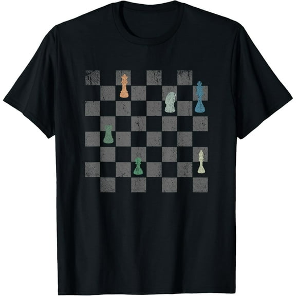 Chess Grandmaster Checkerboard Chess Board Checkmate Chess T-Shirt men and women can wear, black, white, gifts