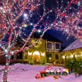 thumbnail image 4 of Cadena de luces YIQU, 23 m, 200 LED, rojo y blanco, temporizador impermeable, 4 of 8