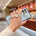 thumbnail image 5 of Compatible with Samsung Galaxy S23 Ultra Case Silicone, Cute Love-Heart Galaxy S23 Ultra Case with Love Heart Chain, Ultra Slim Soft Galaxy S23 Ultra Phone Case Shockproof Cases for Women (Blue), 5 of 13