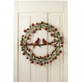 thumbnail image 2 of Cardinals and Berries Metal Wreath, 2 of 2