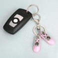 thumbnail image 3 of Rhinestones Ballet Shoes Keychain Car Keyring Purse Bag Pendant Decoration Hanging Ornament Creative Gift (random Color), 3 of 4