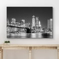thumbnail image 3 of wall26 Canvas Print Wall Art Manhattan Skyline &amp; Brooklyn Bridge in NYC Architecture &amp; Maps Cityscape Photography Realism Global Scenic Colorful Multicolor for Living Room, Bedroom, Office -, 3 of 5